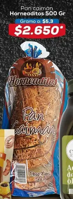 Tiendas D1 Pan Caimán Horneaditos 500Gr oferta