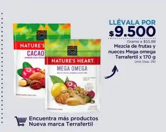 FarmaTodo Mezcla de Frutas y Nueces Mega Omega Terrafertil x 170g oferta