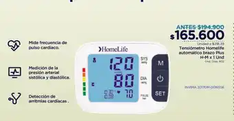FarmaTodo Tensiometro Homelife Automatico Brazo Plus H-M x 1 Und oferta
