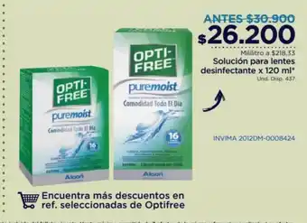 FarmaTodo Solucion Para Lentes Desinfectante x 120 ml oferta