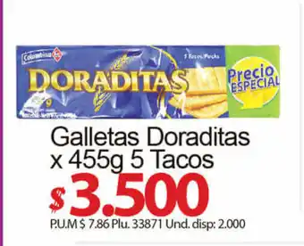 Caribe Supermercados Galletas Doraditas x 455g 5 Tacos oferta