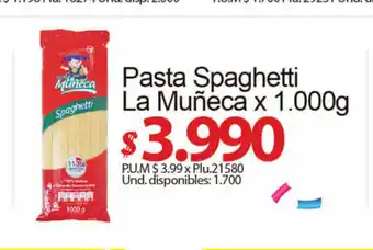 Pasta Spaghetti La Muñeca x 1000g