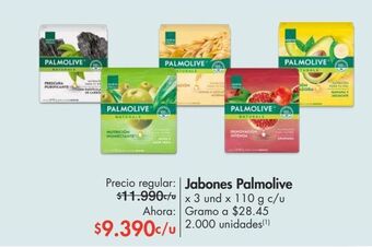 Metro Jabones palmolive x 3 und x 110 g c/u oferta