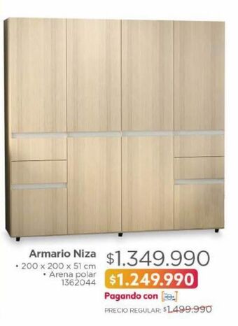 Easy Armario niza 2x2mts arena polar oferta