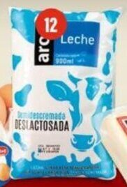 Makro Leche Uat Uht Semidescremada Deslactosada Aro x 900 ml oferta