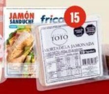 Makro Jamón Magret Sanduche x 450 g o Mortadela Toto Jamonada x 400 g oferta