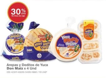 Makro Arepas y Deditos de Yuca Don Maíz x 4 Und oferta