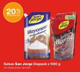 Makro Salsas San Jorge Doypack x 1000 g oferta