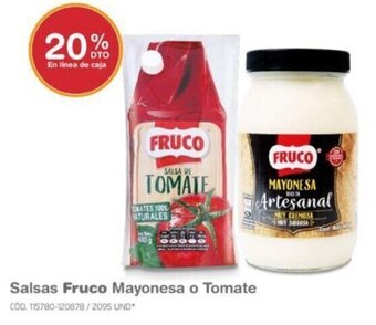 Makro Salsas Fruco Mayonesa o Tomate oferta