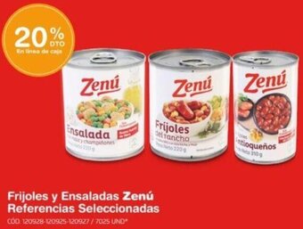 Makro Frijoles y Ensaladas Zenú Referencias Seleccionadas oferta