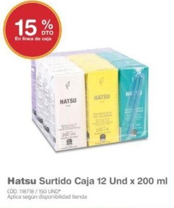 Makro Hatsu Surtido Caja 12 Und x 200 ml oferta
