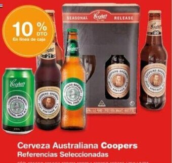 Makro Cerveza Australiana Coopers Referencias Seleccionadas oferta