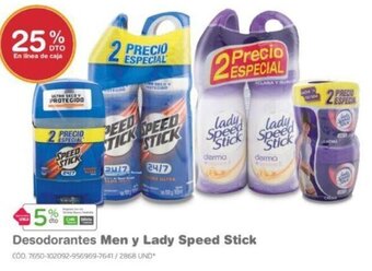 Makro Desodorantes Men y Lady Speed Stick oferta