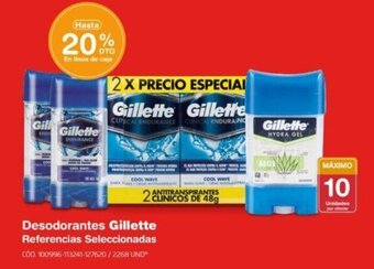 Makro Desodorantes Gillette Referencias Seleccionadas oferta