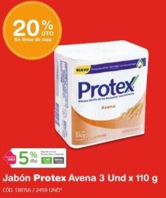 Makro Jabón Protex Avena 3 Und x 110 g oferta