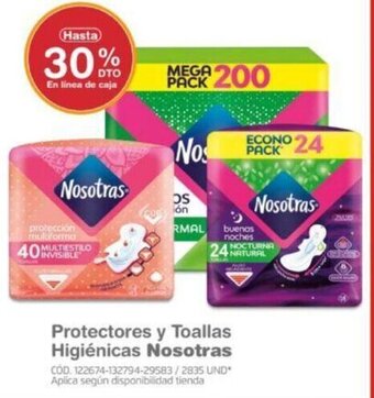 Makro Protectores y Toallas Higiénicas Nosotras oferta