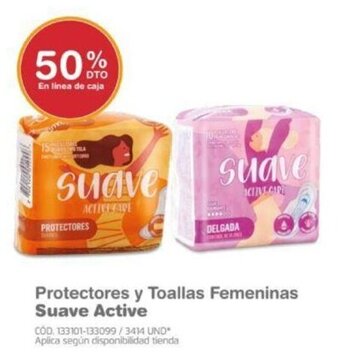 Makro Protectores y Toallas Femeninas Suave Active oferta