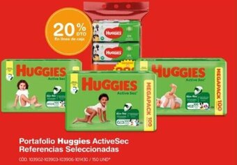 Makro Portafolio Huggies ActiveSec Referencias Seleccionadas oferta