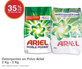 Makro Detergentes en Polvo Ariel 2 Kg - 3 Kg oferta