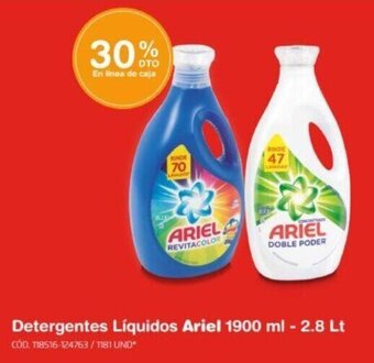 Makro Detergentes Líquidos Ariel 1900 ml - 2.8 Lt oferta