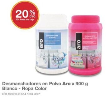 Makro Desmanchadores en Polvo Aro x 900 g Blanco - Ropa Color oferta