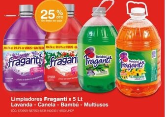 Makro Limpiadores Fraganti x 5 Lt Lavanda - Canela - Bambú - Multiusos oferta