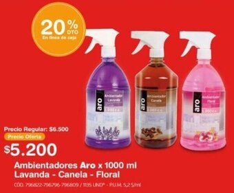 Makro Ambientadores Aro x 1000 ml Lavanda - Canela - Floral oferta