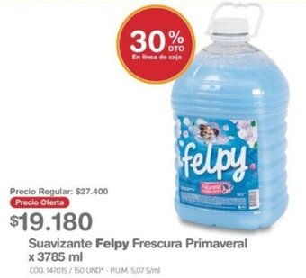 Makro Suavizante Felpy Frescura Primaveral x 3785 ml oferta