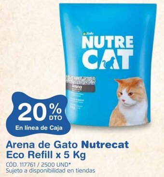 Makro Arena de Gato Nutrecat Eco Refill x 5 Kg oferta