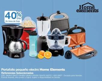 Makro Portafolio pequeño electro Home Elements Referencias Seleccionadas oferta