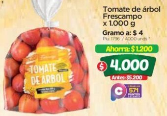 Surtimax Tomate de árbol Frescampo x 1.000 g oferta