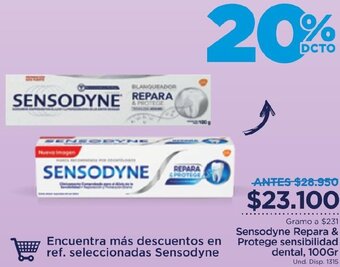 Sensodyne Repara & Protege sensibilidad dental, 100Gr