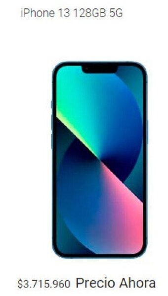 Claro iPhone 13 128GB 5G oferta
