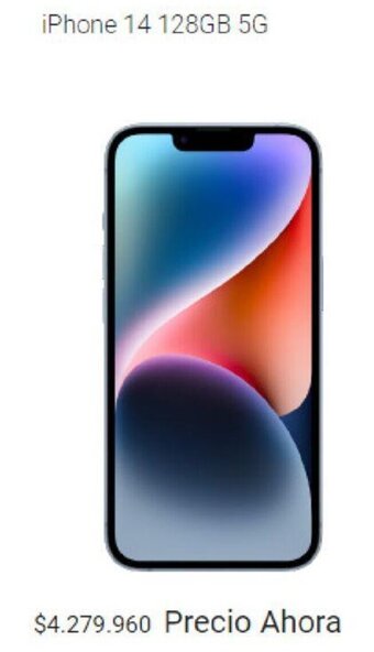 Claro iPhone 14 128GB 5G oferta