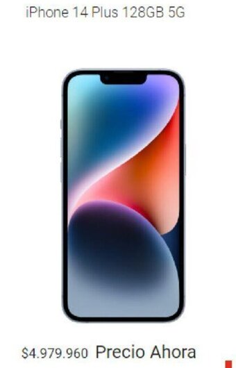 Claro iPhone 14 Plus 128GB 5G oferta