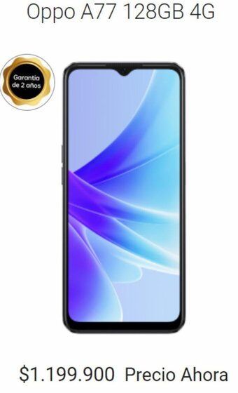 Claro Oppo A77 128GB 4G oferta