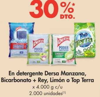 Metro En detergente Dersa Manzana, Bicarbonato + Rey, Limón o Top Terra oferta