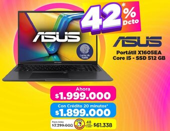 Alkomprar ASUS Portátil X1605EA Core i5-SSD 512 GB oferta