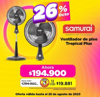 Alkomprar Ventilador de piso Tropical Plus oferta