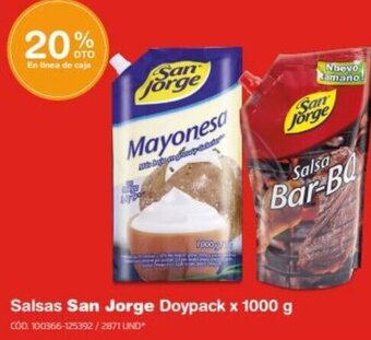 Makro Salsas San Jorge Doypack x 1000 g oferta