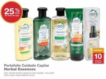 Makro Portafolio Cuidado Capilar Herbal Essences oferta