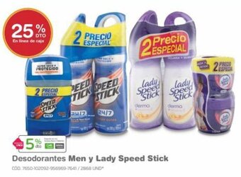Makro Desodorantes Men y Lady Speed Stick oferta