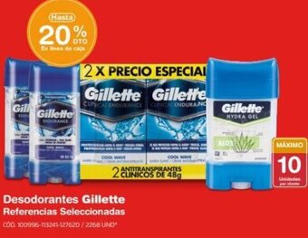Makro Desodorantes Gillette Referencias Seleccionadas oferta