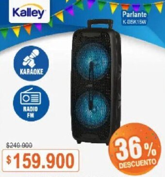Alkosto Kalley Parlante K-BSK15W oferta