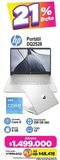 Alkomprar hp Portátil DQ2528 oferta