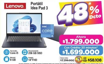 Alkomprar Lenovo Portátil Idea Pad 3 oferta
