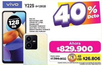Alkomprar vivo Y22S 4+128GB oferta