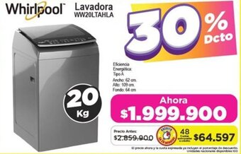 Alkomprar Whirlpool Lavadora WW20LTAHLA 20kg oferta