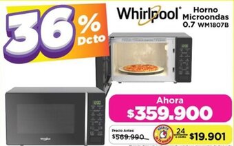 Alkomprar Whirlpool Horno Microondas 0.7 WM1807B oferta