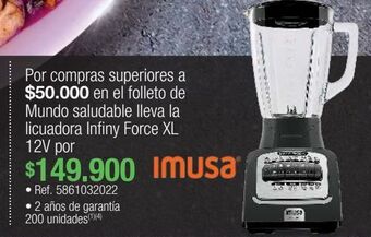 Jumbo Licuadora imusa oferta
